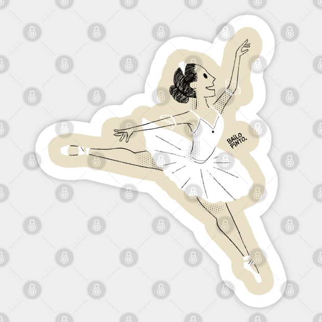 Ballet Dancer Sticker by bailopinto